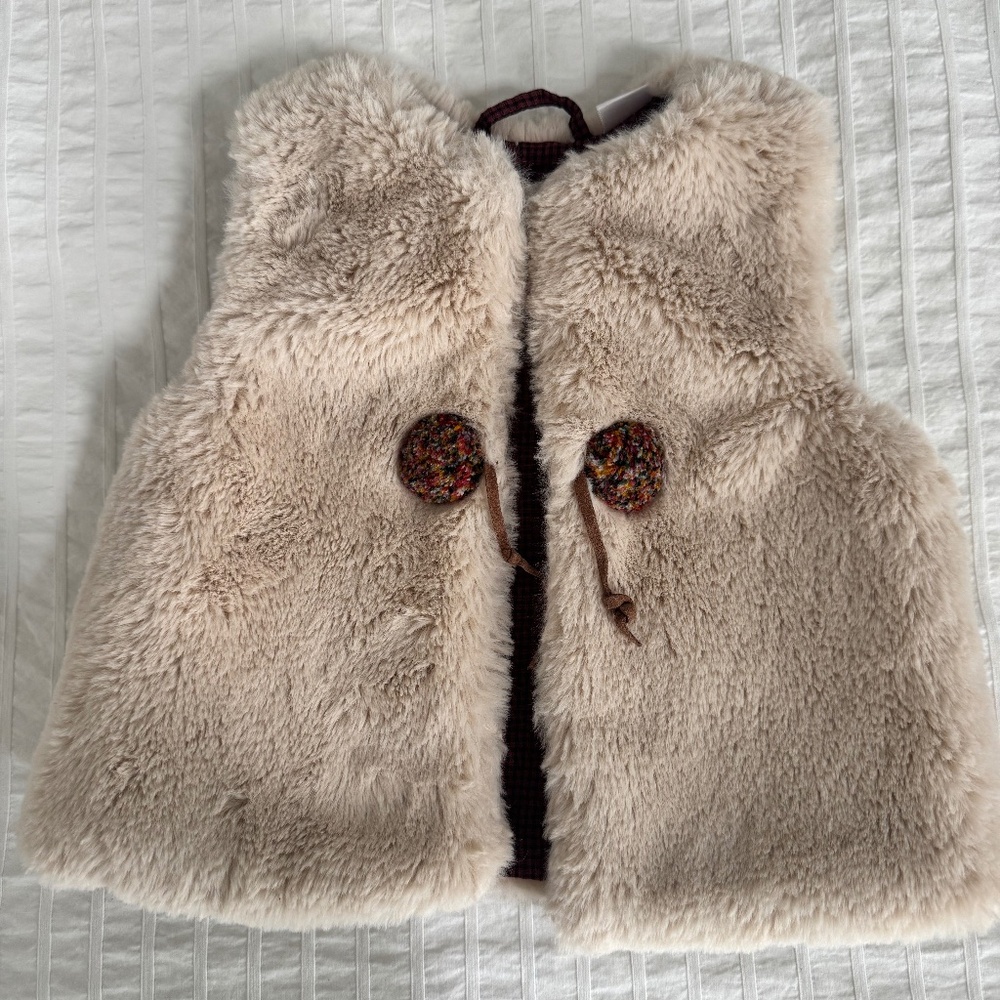 Zara Baby Faux fur vest (6-9 months)